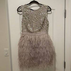 Light lavender Bebe mini dress